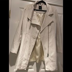 Bebe Fit Flare Moto trench coat